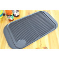 Rectangle réversible Griddle Pan Grill Pan, 19 pouces